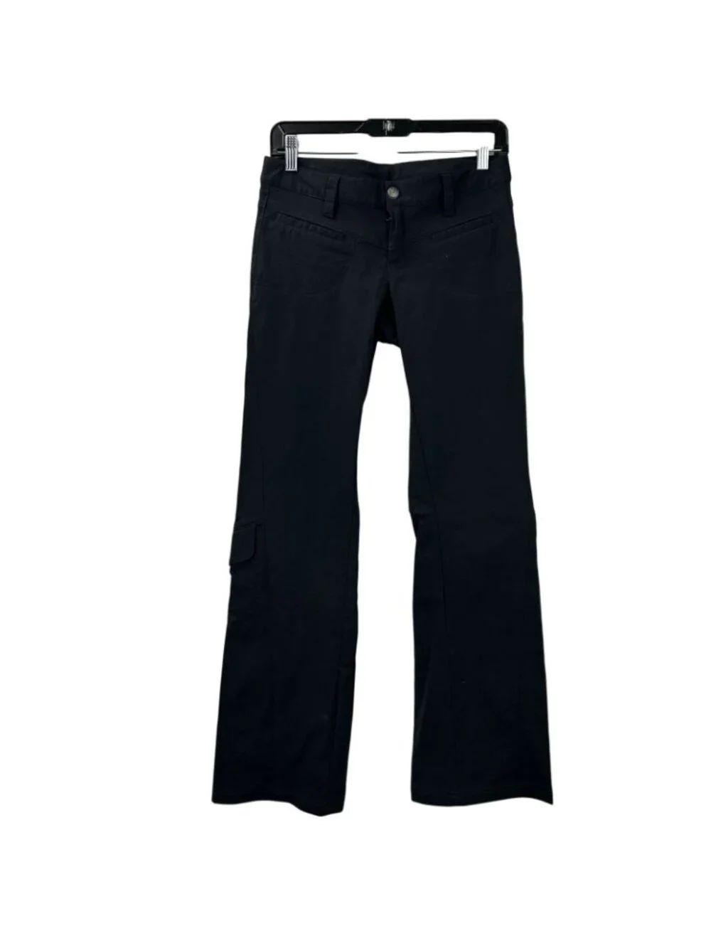 Athleta Heathered Low Rise Dipper Pant Women’s Size 2 Black Hiking Bootcut Leg - Picture 2 of 16